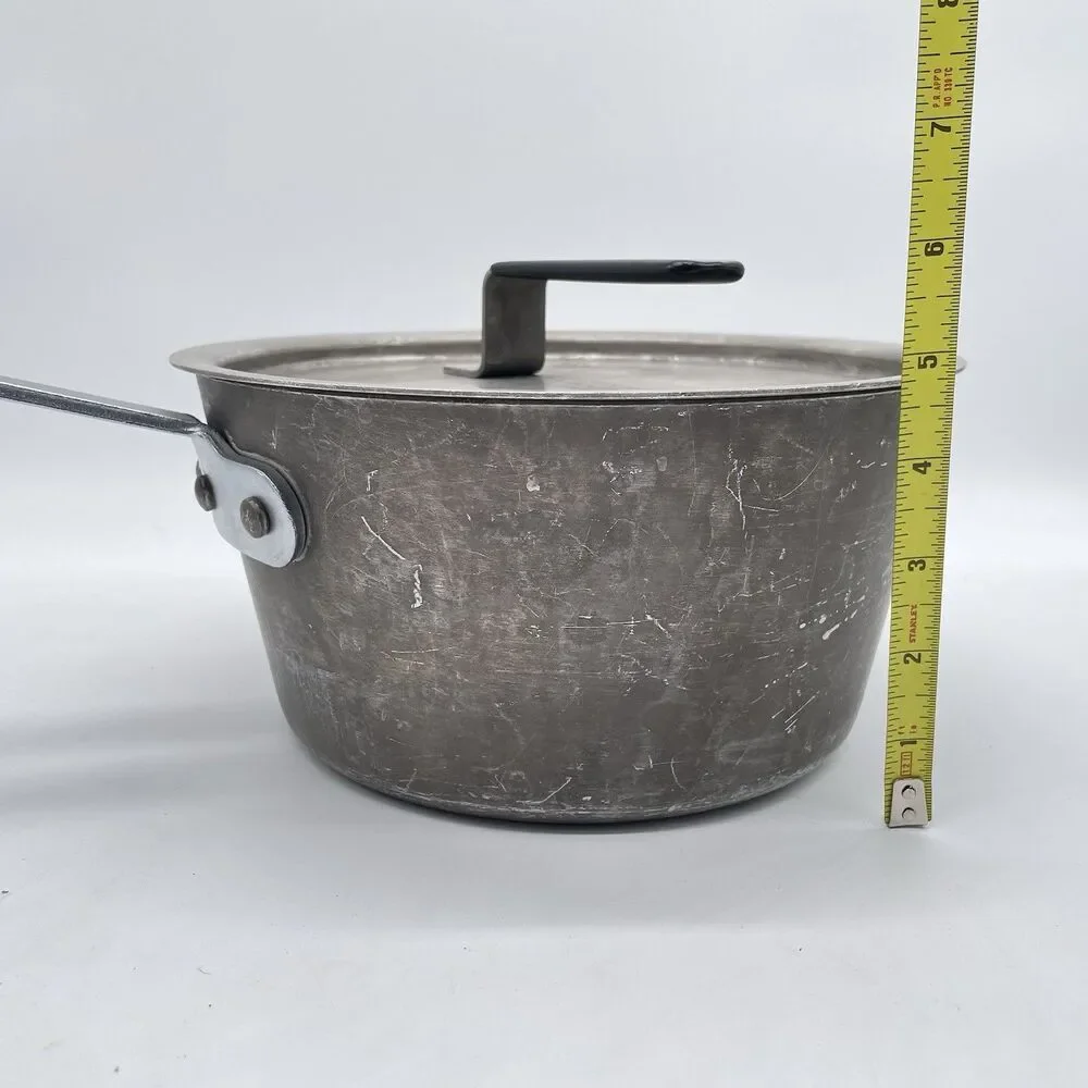 Vollrath 67303 3.75 Qt Aluminum Sauce Pan w/ 67313 Lid NSF Made in USA